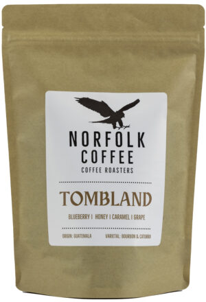 Bag of Tombland espresso coffee