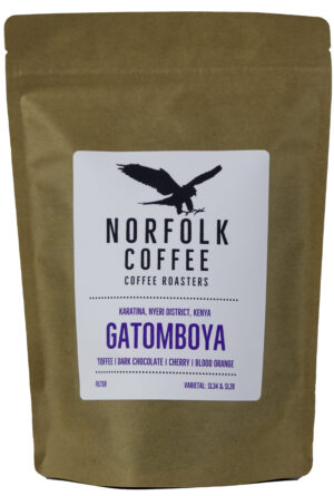 Bag of Gatomboya coffee beans