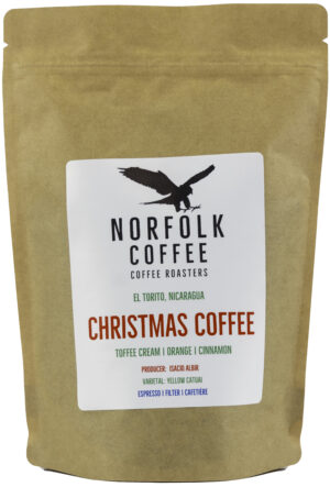 Bag of Christmas coffee