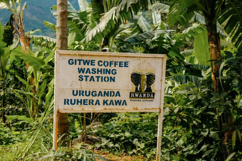 Gitwe washing station sign image