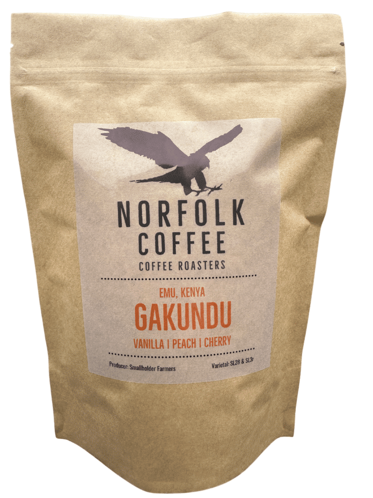 Bag of Gakundu coffee