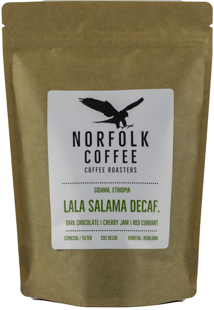 Bag of Lala Salama Decaf. coffee